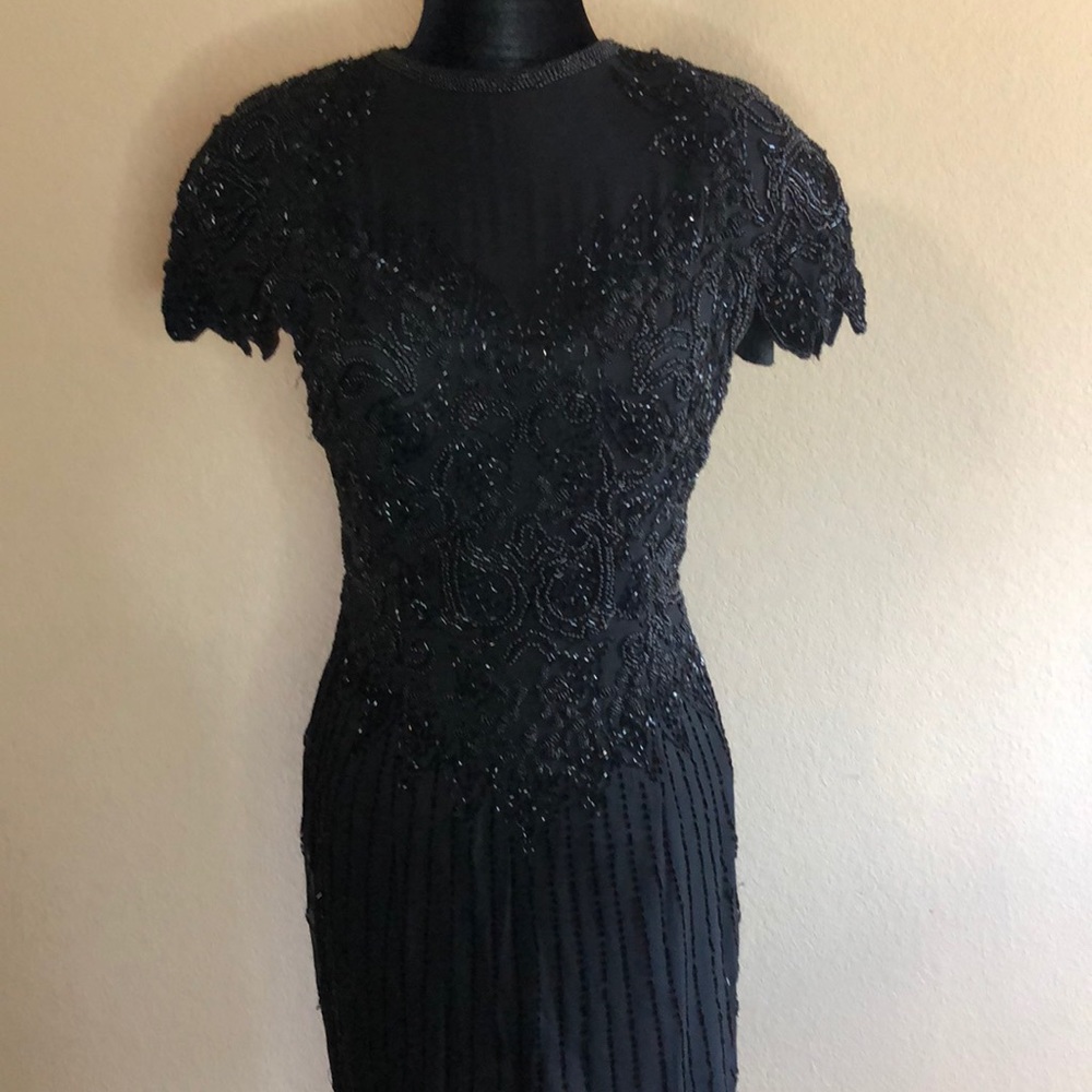 Sho Max Originals Black Beaded Dress